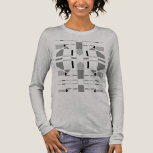 T-shirt En Tri-matière Charbon gris noir Géométrique Sud-Ouest MCM Look