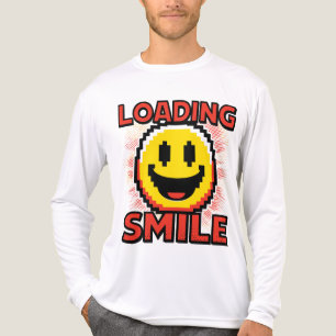 T-shirt En Tri-matière Chargement de Smile – Visage Sourire Rétro en Pixe