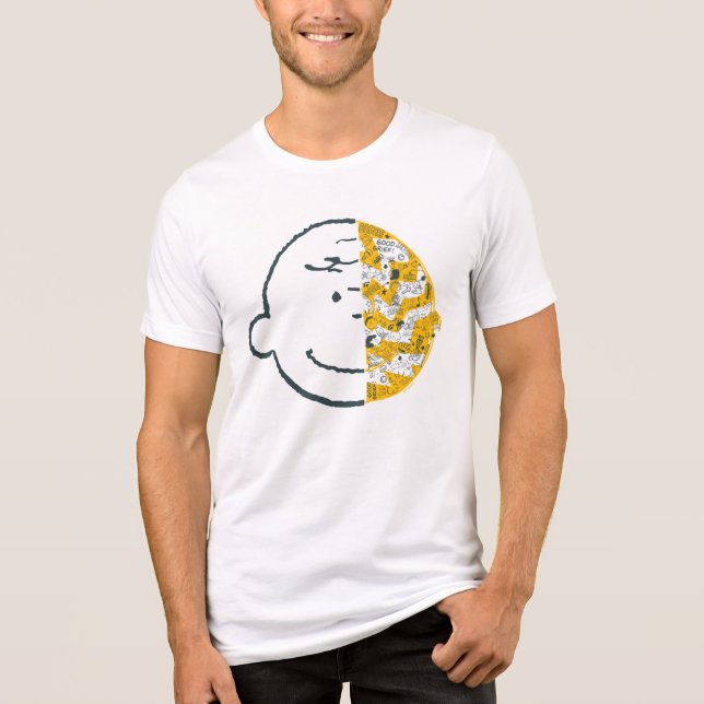 T-shirt En Tri-matière Charlie Brown Face Pattern (Recto)