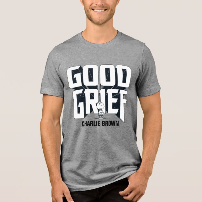 T-shirt En Tri-matière Charlie Brown "Good Grief" Rock Band Tee Graphic (Recto)