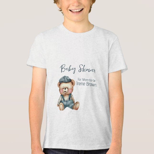 T-shirt En Tri-matière Charmant T-shirt Baby shower confortable (Recto)