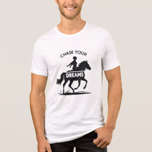 T-shirt En Tri-matière Chase Your Dreams Horse Tee - Motivational
