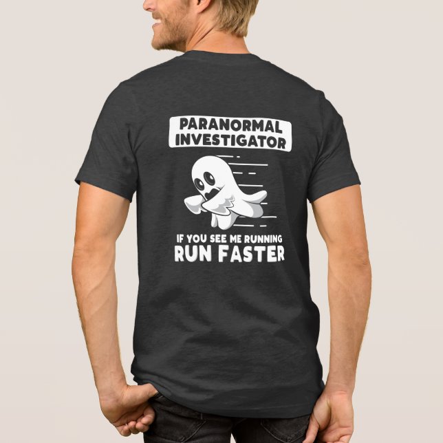 T-shirt En Tri-matière Chasse aux fantômes Paranormal Enquêteur Exécuter  (Verso)