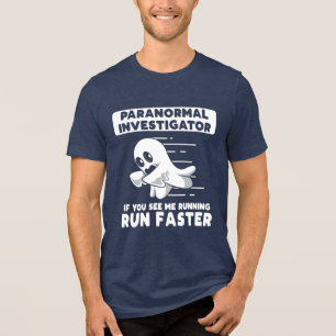T-shirt En Tri-matière Chasse aux fantômes Paranormal Enquêteur Halloween