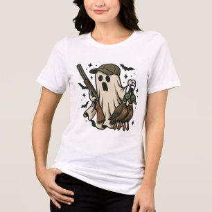 T-shirt En Tri-matière Chasseur Fantôme Canard Colvert Drôle