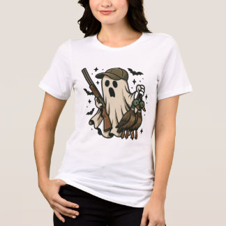 T-shirt En Tri-matière Chasseur Fantôme Canard Colvert Drôle