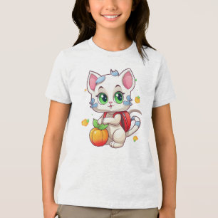 T-shirt En Tri-matière Chat À L'École-85241