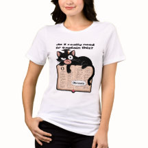 Chat amusant sur un livre avec une citation sarcas