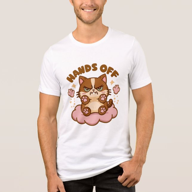 T-shirt En Tri-matière Chat anti-social mignon (Recto)