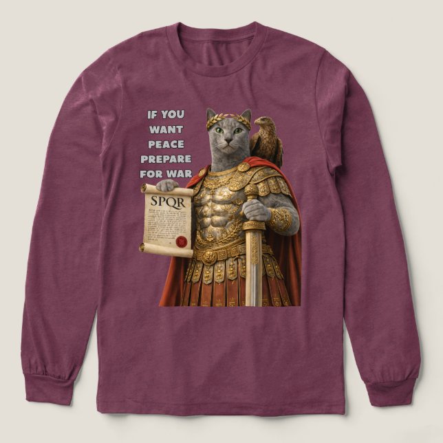 T-shirt En Tri-matière Chat César Bleu Russe (Motif devant)