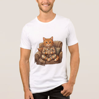 T-shirt En Tri-matière Chat Coquet à l'heure du Thé