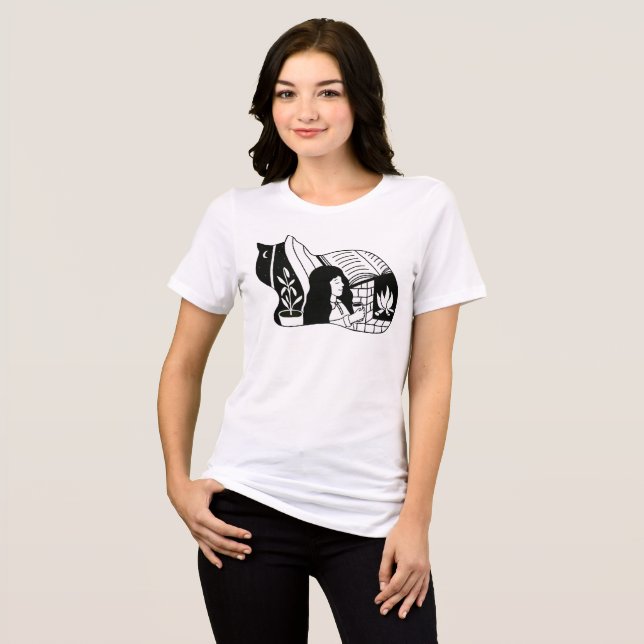 T-shirt En Tri-matière Chat Cozy (Recto plein)