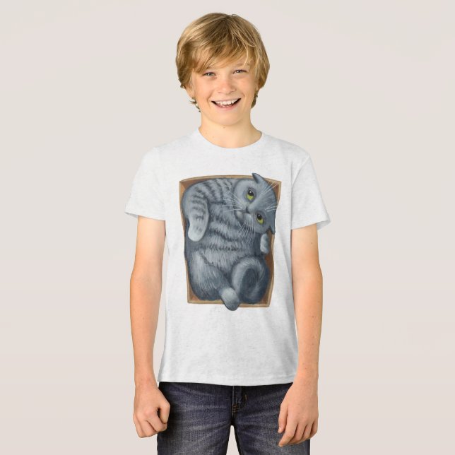 T-shirt En Tri-matière Chat dans la boîte (Recto plein)