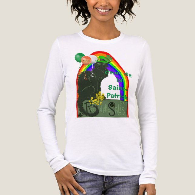 T-shirt En Tri-matière Chat de la St Patrick  (Recto)