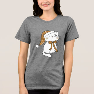 T-shirt En Tri-matière Chat de l'hiver clin d'œil