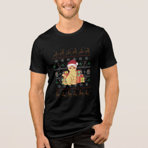 T-shirt En Tri-matière Chat de Noël Cadeau de Noël laid