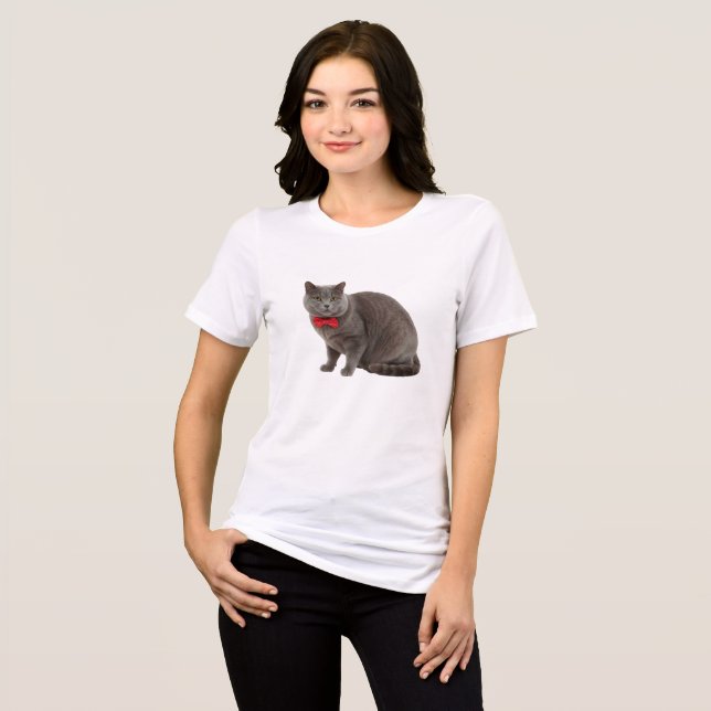T-shirt En Tri-matière Chat de qualité premium, Femme  (Recto plein)