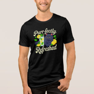 T-shirt En Tri-matière Chat d'été parfaitement rafraîchi Lemonade de chat