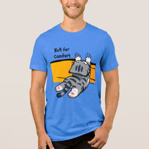 T-shirt En Tri-matière Chat Drôle, Chat Gras, Script Drôle, Tendance Mode