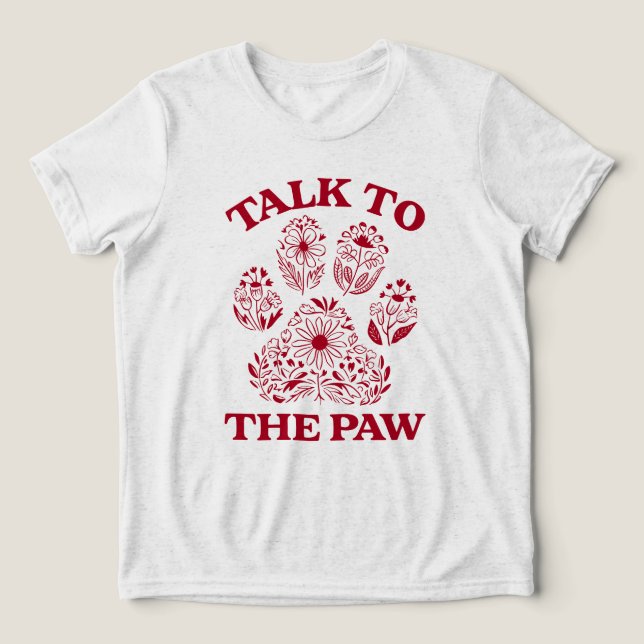 T-shirt En Tri-matière Chat Empreinte de patte Funny Chat Meme (Design Recto)