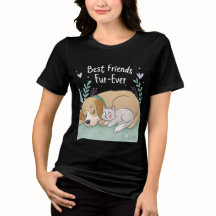 Chat et chien meilleurs amis pour toujours