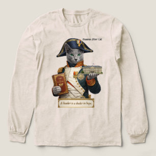 T-shirt En Tri-matière Chat Napoléon Bonaparte Bleu Russe