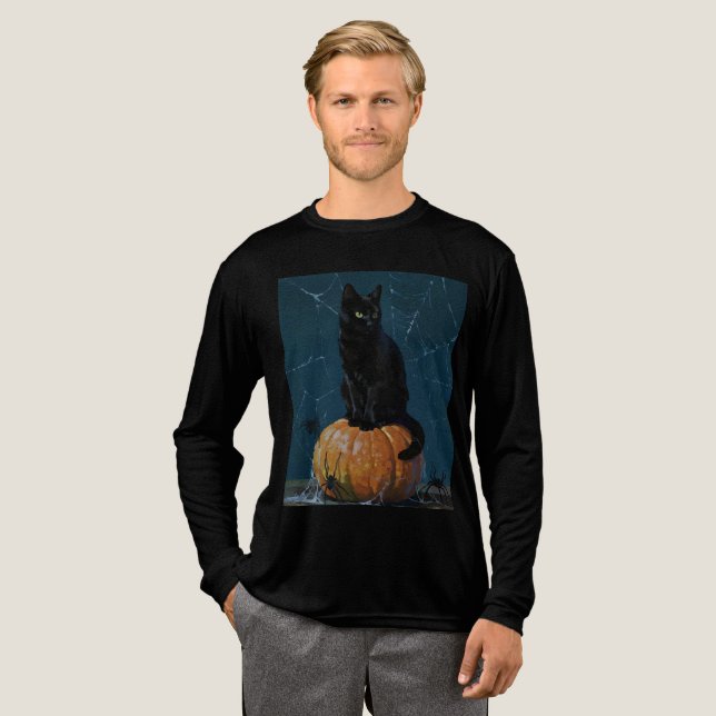 T-shirt En Tri-matière Chat Noir (Recto complet)
