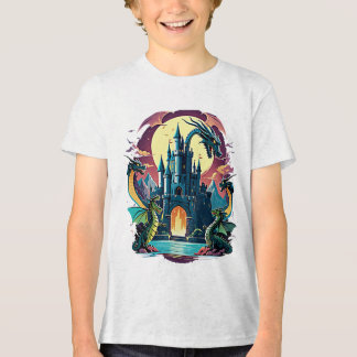 T-shirt En Tri-matière Château enchanté avec Dragon Gardien