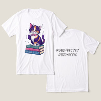 T-shirt En Tri-matière Chaton de Calico Whimsical avec poitrine de Polka-