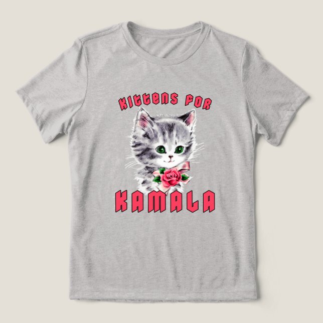 T-shirt En Tri-matière Chatons pour Kamala (Design Recto)