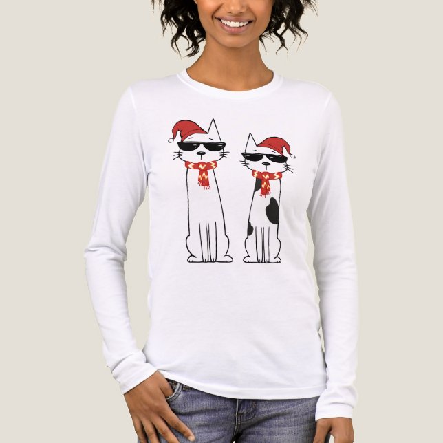 T-shirt En Tri-matière Chats de l'hiver cool (Recto)