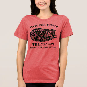 T-shirt En Tri-matière Chats mignons Pour Trump
