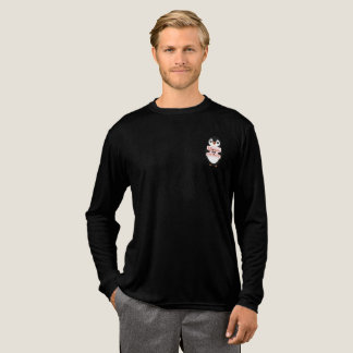 T-shirt En Tri-matière Chaud par nature : Adorable Manchot avec Texte Lud