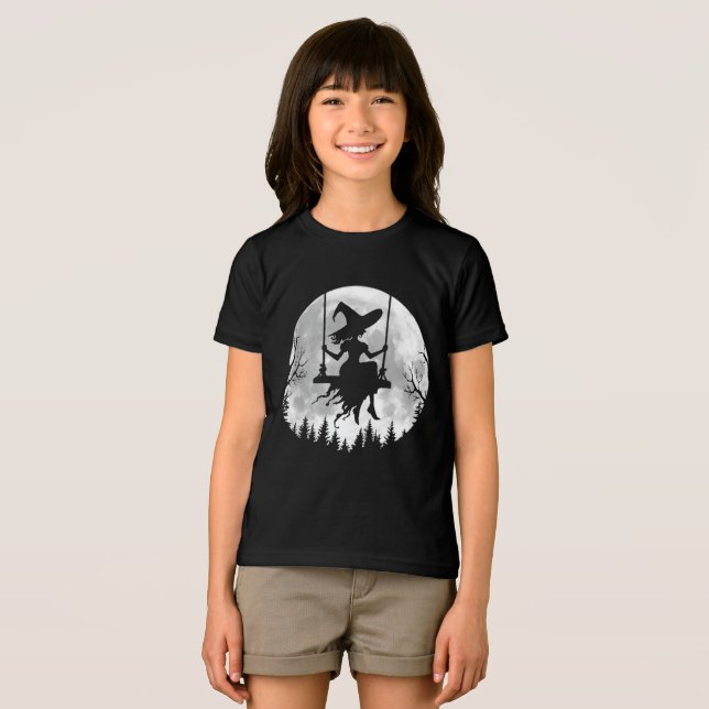 T-shirt En Tri-matière Chauffage de sorcière de lune (Recto plein)