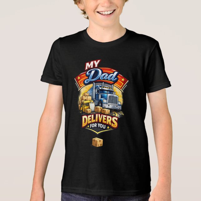 T-shirt En Tri-matière Chauffeur de Camion (Recto)