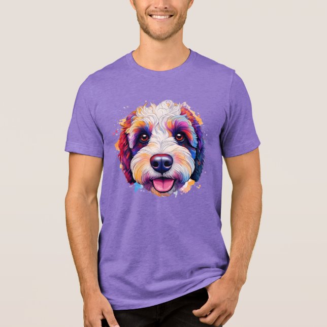 T-shirt En Tri-matière Cheepadoodle visage heureux pleine de couleur! (Recto)