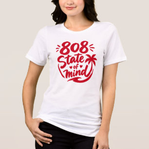 T-shirt En Tri-matière chemise 808 état d'esprit - culture hawaïenne