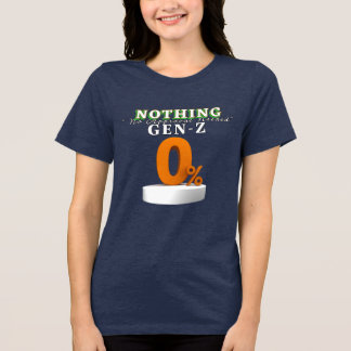 T-shirt En Tri-matière Chemise à déclaration audacieuse de la génération