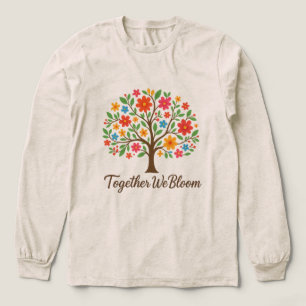 T-shirt En Tri-matière Chemise à manches longues avec arbre fleuri en fle