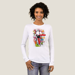 T-shirt En Tri-matière Chemise à manches longues avec graffiti d'art de d