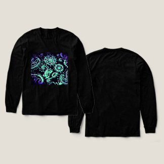 T-shirt En Tri-matière Chemise à manches longues dégradé vert sauge viole