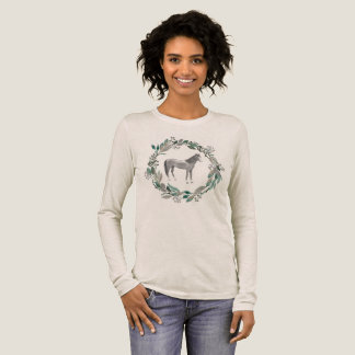T-shirt En Tri-matière Chemise à manches longues Gray Horse