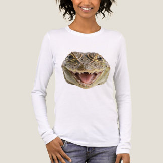 T-shirt En Tri-matière Chemise à manches longues Lézard souriant drôle 