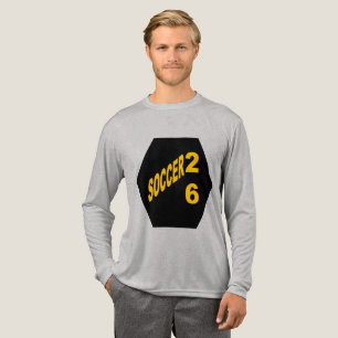 T-shirt En Tri-matière Chemise à manches longues tri-blend grise  FOOTBAL