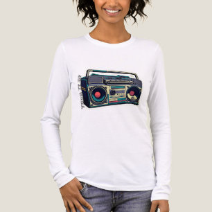 T-shirt En Tri-matière Chemise à manches longues tri-mélange pour femme
