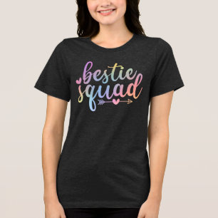 T-shirt En Tri-matière Chemise Bestie Squad - Tee-shirt de Amitié Mignon 