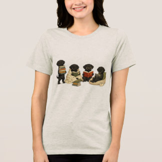 T-shirt En Tri-matière Chemise Chien de Lecture Cozy | Cadeau pour les Am