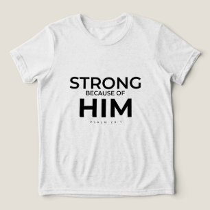 T-shirt En Tri-matière Chemise chrétienne pour enfants Psaume 28:7 Fort e