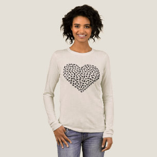 T-shirt En Tri-matière chemise coeur de chats
