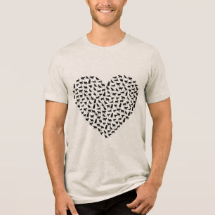 T-shirt En Tri-matière chemise coeur de chats